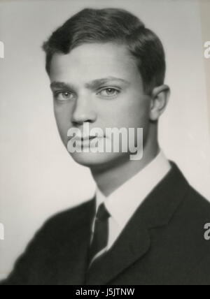 Le prince Carl Gustaf, plus tard le roi Carl XVI Gustaf de Suède, Portrait, 1965 Banque D'Images