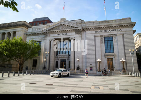 Ex-américaine de sécurité et de trust company bâtiment maintenant pnc bank of america Washington DC USA Banque D'Images