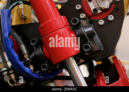 Macro close-up bleu admission macro close up voir l'ingénierie technique couleur Banque D'Images