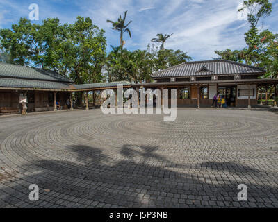 Stanley, Taiwan - le 18 octobre 2016 : l'ancienne gare en bois Construction de la Culture jardin forestier Luodong Banque D'Images