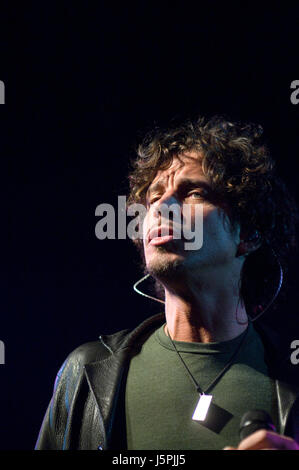 Chanteur Chris Cornell, ancien leader du groupe de Soundgarden et d'Audioslave bandes vivent à l'portez Vive Cuervo Salon à Mexico en 16 décembre 2007 Credit : RTAceves MediaPunch//***AUCUNE MEXIQUE*** Banque D'Images