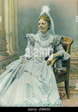 Sophie de Nassau (1836-1913), Reine de Suède et de la Norvège par son mariage avec le roi Oscar II 1872-1907, Portrait Banque D'Images