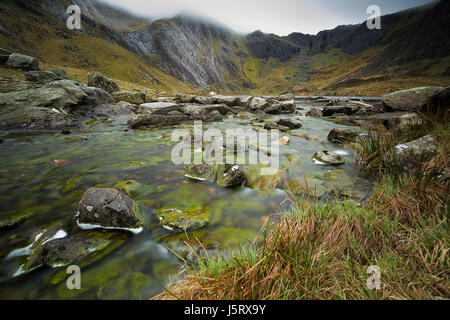 LLyn Idwal, près de rivière Banque D'Images