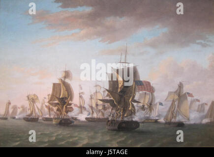 'Perry's Victory sur le lac Érié' par Thomas Birch, c. 1814 Banque D'Images