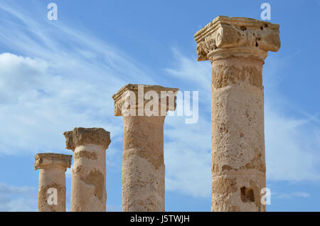 Colonnes en parc archéologique de Paphos, Chypre Banque D'Images