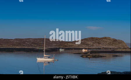 La location dans le Loch Eatharna sur l'île de Coll Ecosse Banque D'Images