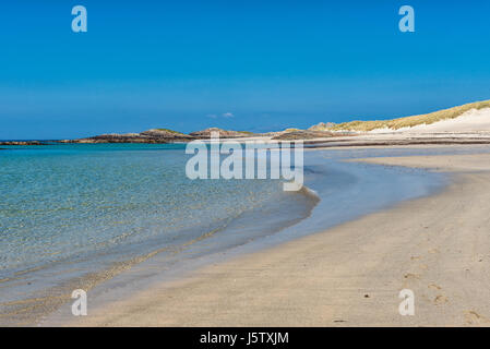 Cliad Bay sur la côte ouest de l'île des Hébrides intérieures de l'Écosse Coll Banque D'Images