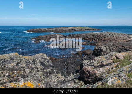 Donnant sur Halum île sur la côte ouest de l'île de Coll Ecosse Banque D'Images