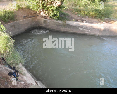 01083 arbres étangs à l'irrigation des rizières Site Sakdalan San Jose 06 Plaridel Banque D'Images