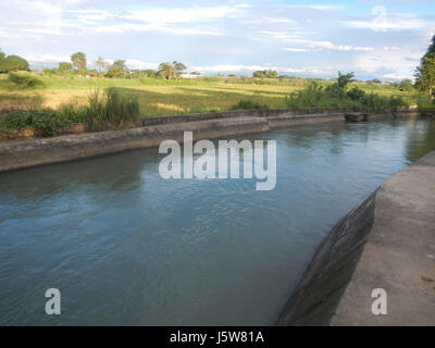 01083 arbres étangs à l'irrigation des rizières Site Sakdalan San Jose 10 Plaridel Banque D'Images