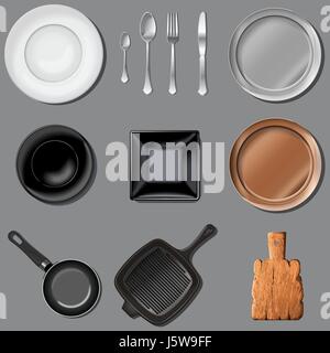 Vector Set de cuisine Illustration de Vecteur