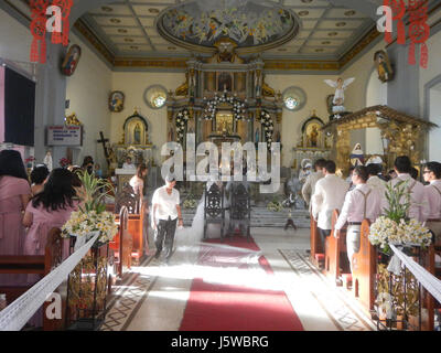 01460 Saint Michel l'Archange Église paroissiale de San Miguel 18 Bulacan Banque D'Images