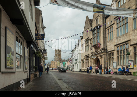 Jour de tempête à Cirencester, Gloucestershire, Angleterre. Banque D'Images