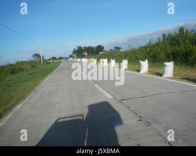 L'image '04911' fait référence à un paysage à Candaba, Pampanga, présentant des rizières et des routes locales dans des régions comme Salapungan, Magumbali et Paralaya. Cela représente la vie agricole de la région en l'an 1675. Banque D'Images
