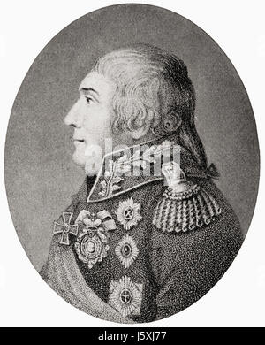 Golenishchev-Kutuzov Illarionovich Prince Mikhail, 1745 - 1813. Le Maréchal de l'Empire russe. L'histoire de Hutchinson de l'ONU, publié en 1915. Banque D'Images