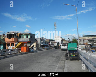 0001 Rodriguez Street Bridge Estero de Tom Frager Balut Tondo Manille 24 Banque D'Images