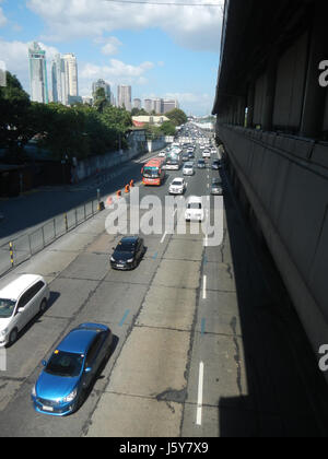 La station de MRT Magallanes 03409 informatisées 03 EDSA Makati City Banque D'Images