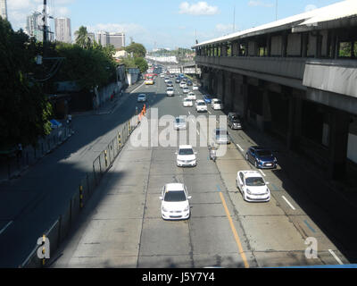 La station de MRT Magallanes 03409 informatisées 21 EDSA Makati City Banque D'Images