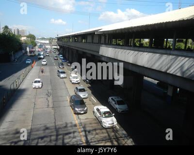 La station de MRT Magallanes 03409 informatisées 23 EDSA Makati City Banque D'Images