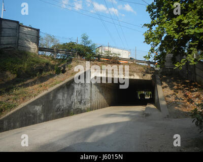 01352 rizières des prairies, des arbres Routes Sipat Dampol, Lagundi Plaridel 42 Banque D'Images