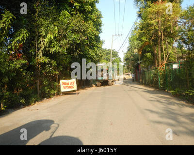 01352 rizières des prairies, des arbres Routes Sipat Dampol, Lagundi Plaridel 48 Banque D'Images
