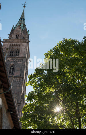 St Lorenz, Nuremberg, Bavière, Allemagne. Banque D'Images