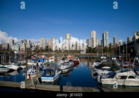 Sur la ville de Vancouver Canada west end City dwntown Banque D'Images