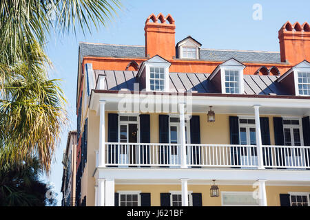 Charleston Caroline du Sud,quartier historique,préservation,Broad Street,single,maisons maisons maisons maisons maisons maisons résidence,logement,maison,maisons maison maison maison h Banque D'Images