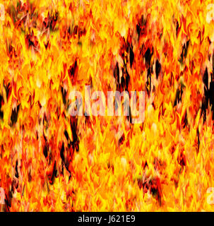 Feu flamme flammes conflagration enfer brûler feu chaleur chaud dangereux Banque D'Images