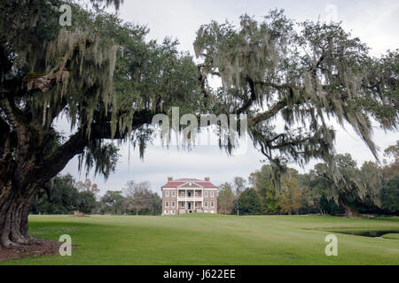 Charleston Caroline du Sud,Lowcountry,Ashley River Road,Drayton Hall,plantation,Georgian Palladian architecture,1738,colonial,maison maisons maisons r Banque D'Images