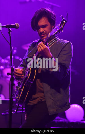 Miami Beach, FL, USA. 18 mai, 2017. Justin Osborne de Susto effectue au Fillmore le 18 mai 2017 à Miami Beach, Floride. Credit : Mpi04/media/Alamy Punch Live News Banque D'Images