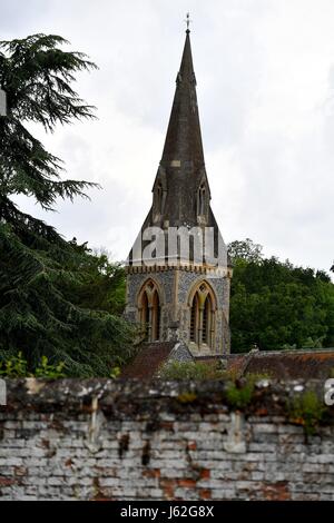 St Mark's Church in Englefield, Berkshire, où Pippa Middleton, soeur de la duchesse de Cambridge, se tue James Matthews dans la matinée du samedi 20 mai, Grande Bretagne, ville d'Englefield, 19. Mai 2017. Photo : Frank May | conditions dans le monde entier Banque D'Images