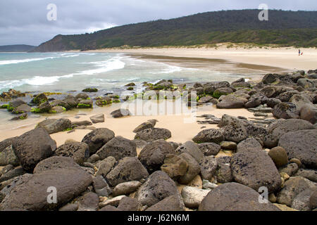 Moorina Bay sur Bruny Island Banque D'Images