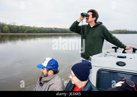 Michigan,MI,Mich,Upper Midwest,Saginaw County,Saginaw,Johnny Panther Quest,Shiawassee National Wildlife refuge,préservation,excursion en bateau nature,éco-tourisme Banque D'Images