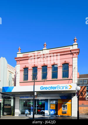 Une plus grande succursale bancaire dans un vieux bâtiment rose, Junction Street, Nowra, New South Wales, NSW, Australie Banque D'Images