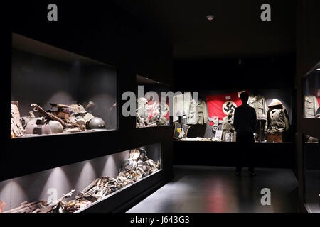 Musée de l'intérieur de décembre 1944 - Bataille des Ardennes à La Gleize, Belgique. Banque D'Images