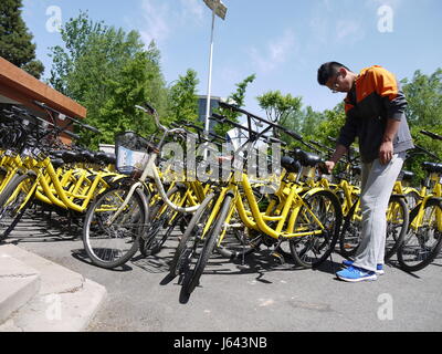 Service de location de vélos partagés envahira les rues des principales villes de Chine Banque D'Images