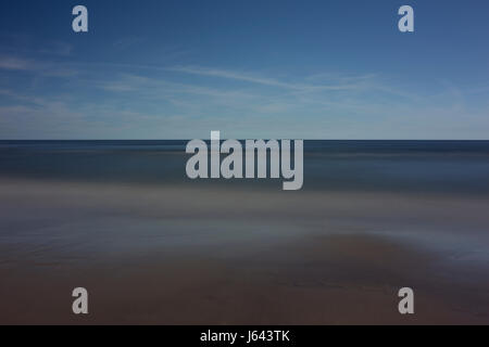 D'un Longexposure seaview sur Usedom. Banque D'Images