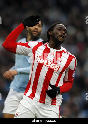 KENWYNE JONES Stoke City FC STADE ETIHAD Manchester en Angleterre le 01 janvier 2013 Banque D'Images