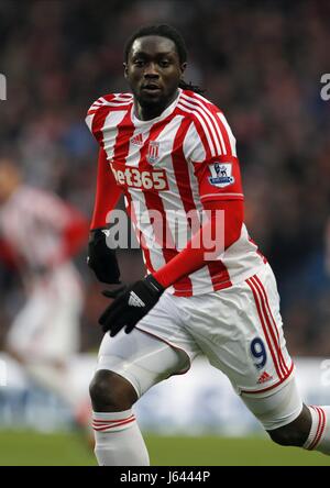 KENWYNE JONES Stoke City FC STADE ETIHAD Manchester en Angleterre le 01 janvier 2013 Banque D'Images