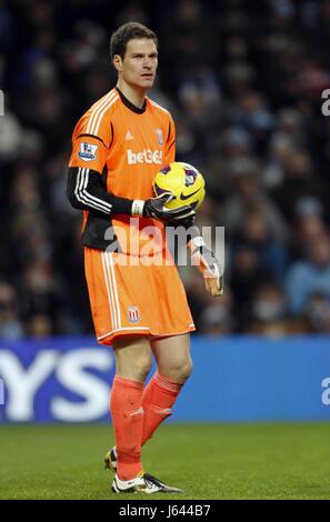 ASMIR BEGOVIC Stoke City FC STADE ETIHAD Manchester en Angleterre le 01 janvier 2013 Banque D'Images