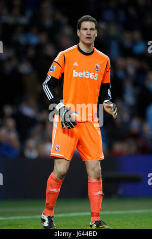 ASMIR BEGOVIC Stoke City FC STADE ETIHAD Manchester en Angleterre le 01 janvier 2013 Banque D'Images