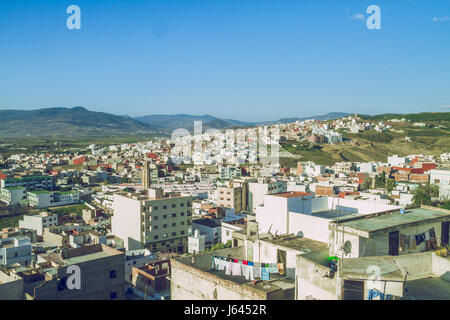 Vue sur la ville, Tétouan, Maroc, Afrique, 2013, la nature, les bâtiments et belle vue. C'est une photo de voyage, quand je marche autour. Banque D'Images
