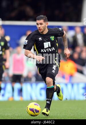 BRADLEY JOHNSON Norwich City FC LONDON ENGLAND UK 02 Février 2013 Banque D'Images