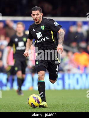 BRADLEY JOHNSON Norwich City FC LONDON ENGLAND UK 02 Février 2013 Banque D'Images