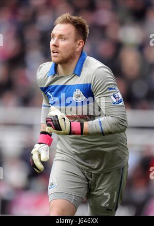 ROB ELLIOT NEWCASTLE UNITED FC NEWCASTLE UNITED FC ST JAMES PARK NEWCASTLE ANGLETERRE 24 Février 2013 Banque D'Images