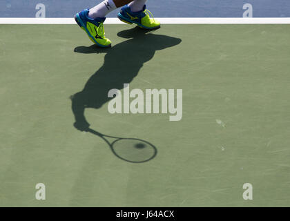 Ombre de tennis player Banque D'Images