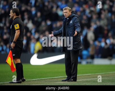 DAVID MOYES EVERTON V Manchester City Manchester City V EVERTON CITY OF MANCHESTER STADIUM Manchester en Angleterre 01 Décembre 2012 Banque D'Images