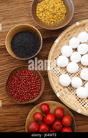 Boules de riz gluant pour Lantern Festival Banque D'Images