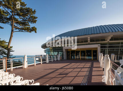 Nurimaru, maison de l'APEC dans Parc de Dongbaek, Haeundae de Busan Gwangyeoksi, District, de Corée du Sud Banque D'Images